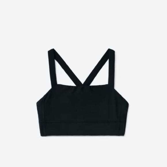 Everlane The Perform Black Cropped Top - Picture 1 of 4